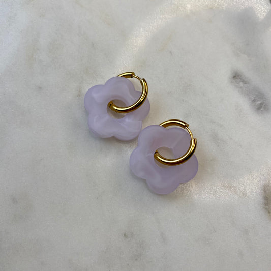 Boucles d’oreilles Rosa Pastel - Violet