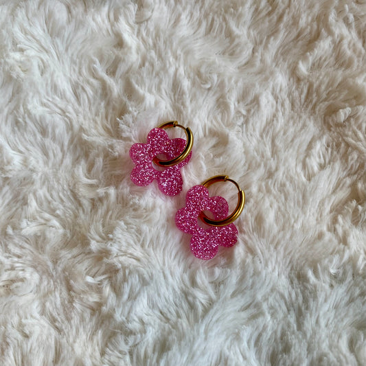 Boucles d’oreilles Azalée - Rose